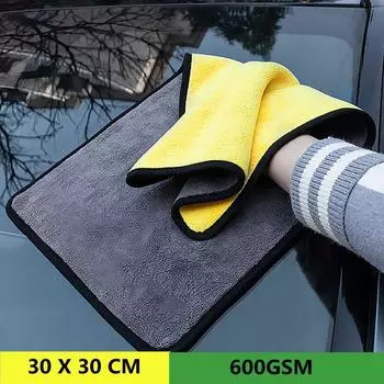 30x30 см супер впитывающая ткань для ухода за автомобилем из микрофибры, салфетка для чистки, сушка, тряпки, полотенце для мытья автомобиля