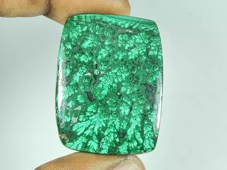 30X39X04MM натуральный малахитовый восьмиугольный кабошон россыпью драгоценный камень 69 карат. СК-4598