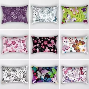 30x50 см подушка с бабочкой, чехол для дивана, спальни, домашний декор, подарок