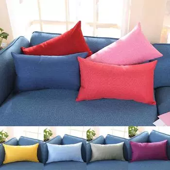 30x50 см Прямоугольная наволочка Льняная наволочка Чехлы для подушек Домашний декор Диван Машина Кровать