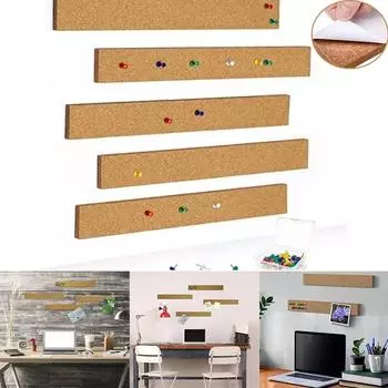 30x5 см самоклеящаяся мягкая деревянная полоска без рамки сзади клейкая мягкая деревянная доска объявлений идеи пробковой доски для домашнего офиса