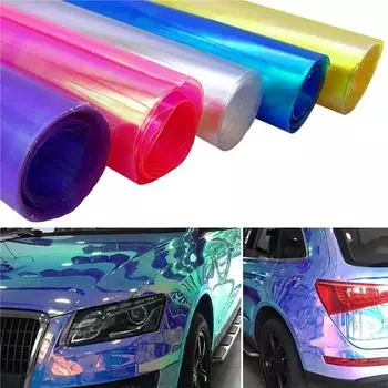 30X60 см автомобильный Стайлинг Хамелеон фара задний фонарь виниловый оттенок автомобильная наклейка световая пленка защитная пленка аксессуары для автомобильных фонарей белый