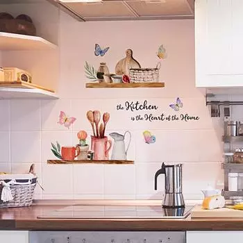 30x60 см Наклейка на стену Красочный мультфильм Самоклеящаяся водонепроницаемая Съемная Декоративная DIY Английский