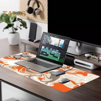 30x80 см большой коврик для мыши для ноутбука с абстрактным принтом, нескользящий натуральный каучук, водонепроницаемый портативный складной игровой коврик для мыши, компьютер B