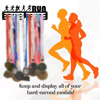 30x9,5 см настенный держатель для медалей органайзер черные аксессуары для гостиной с 3 рядами Style A