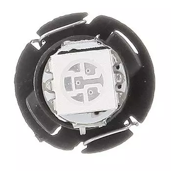 30X 12V T4.7 Wedge 5050-SMD Light Bulbs Colorful Decor Car Dashboard Panel Gauge