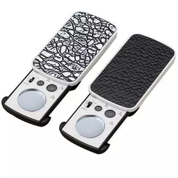 30x 60x 90x Усилитель Светодиодная лампа для проверки банкнот Акриловая оптическая линза Инструменты для идентификации старинных ювелирных изделий и ремонта алмазов чёрный