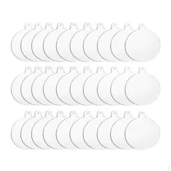 30x акриловых рождественских украшений, подвесных украшений, сделай сам, рождественское украшение, подвески-шармы для