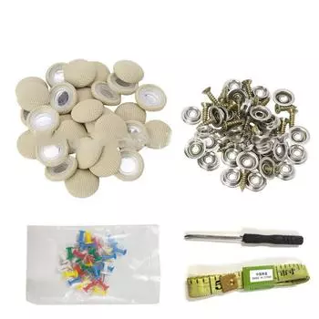 30x комплект заклепок-защелок для крыши автомобиля, кнопка для ремонта фиксатора для внутренней пряжки потолка и штифтов для фиксации обшивки потолка серый
