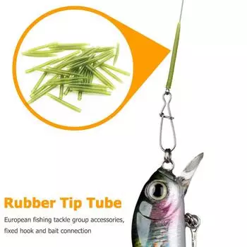 30x противозапутывающие рукава для ловли карпа, резиновая трубка с наконечником для вертолетной оснастки (38мм)