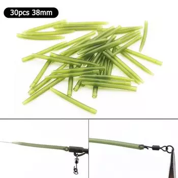 30x противозапутывающие рукава для ловли карпа, резиновая трубка с наконечником для вертолетной оснастки (38мм)