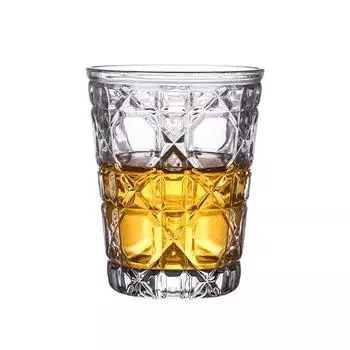 310 мл Бриллиантовый стакан для виски Прозрачный пивной бокал Бутылка для воды Гравированное хрустальное стекло Европейский стиль Бокалы для вина Бокалы Foam box pack