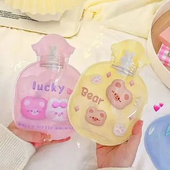 310 мл мультфильм прозрачный мешок с горячей водой портативный мини грелка для рук терапия грелка для облегчения боли