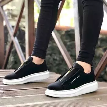 310 Мужская повседневная обувь Мужская обувь на молнии Высокая подошва Легкая и удобная повседневная обувь для мужчин Удобная обувь для мужчин