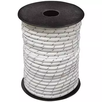 3132 [натяжной трос 5 мм белый со светоотражающим материалом 30 м намотка]