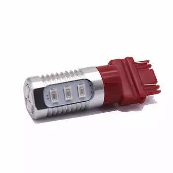 3157 Red Stop Brake Flash Strobe Blinking Rear Alert Safety 12-LED Light Bulbs Brake Tail Stop Lights