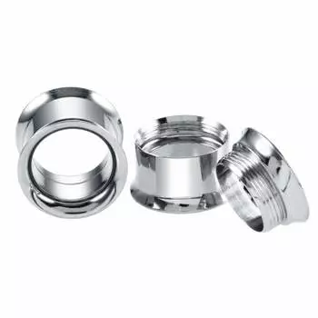 316L Пирсинг мужские панк серьги ювелирные изделия ушные туннели 2-20 мм ушные калибры 1 шт серьги модные заглушки из нержавеющей стали расширитель для ушей изящные ювелирные изделия 3mm серебряный