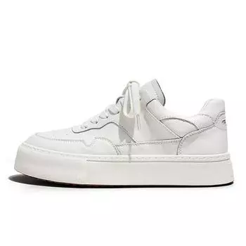 3179 Spring board shoes men s thick soles increase height sports and leisure little white shoes leather versatile trend dress commuter men s shoes 38-Leather shoe size