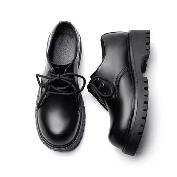 3181 big head leather shoes men s platform business commuting casual derby shoes men s height increase men s black formal shoes 38