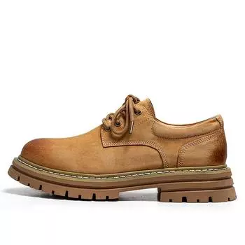 3190 tooling men s shoes spring new British low-top Martin boots men s leather versatile casual Martin boots 38-Size too large