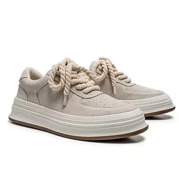 3193 board shoes men s summer breathable pigskin thick-soled tooling men s shoes retro dreadlocks versatile sports and leisure shoes 38