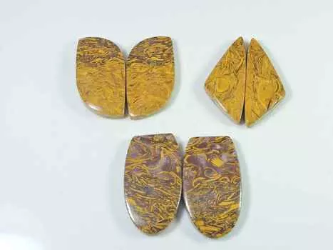 31-35 мм натуральный яшма Мариам, пара из 3 шт., фантазийные кабошоны, драгоценные камни, лот RQ-2394