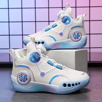 31-45 Вращающаяся пряжка без шнуровки Нет. 23 баскетбольные кроссовки для мальчиков, профессиональные кроссовки для практических тренировок студентов, детские кроссовки 31