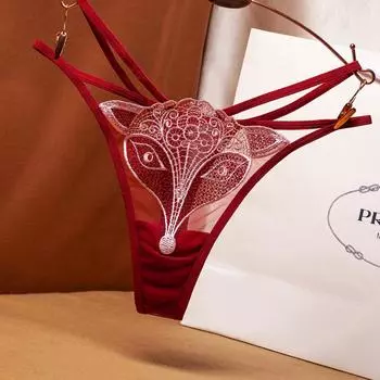 31/5000 Кружевные трусики-стринги Женское эротическое нижнее белье Трусики с низкой посадкой и Т-образным вырезом Женское эластичное нижнее белье-стринги весело one size