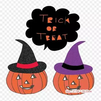 31 Хэллоуин тыква термопереносная печать виниловые нашивки наклейки для одежды аппликации своими руками моющиеся нашивки