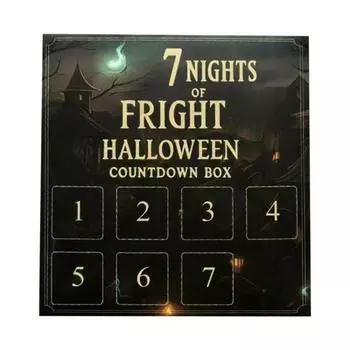 31 ночь страха Хэллоуин Календарь обратного отсчета 31/15/7 дней Адвент-календарь с коллекционными фигурками ужасов, страшными куклами для домашнего декора A