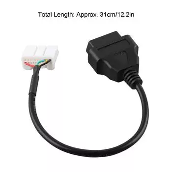 31 см/12,2 дюйма, 20-контактный кабель OBD2, адаптер для замены автомобильного диагностического разъема для модели TESLA S/X 2012?2015