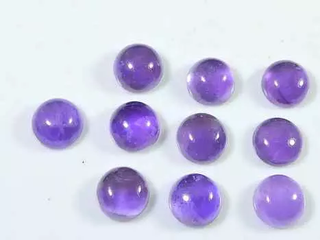 31Cts. Натуральный аметист круглый кристалл кабошон драгоценный камень 10 шт. лот 9X9MM RQ-1823