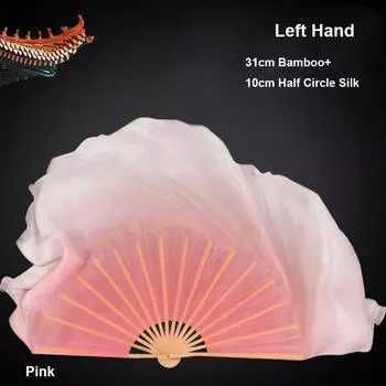 31см Бамбуковые Пары Танец Янко Бамбуковые Веера Ручная Роспись Взрослые Веер Ребенок Женщины 3