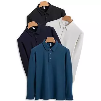 320 г Модал Папоротник Мужская футболка с длинными рукавами акриловая основа рубашка осенняя одежда рубашка поло S