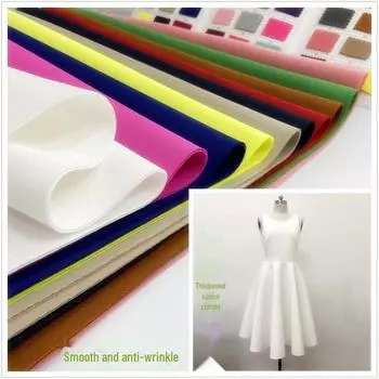 320 г утолщенного шелкового хлопкового трикотажного полотна для эластичного силуэта