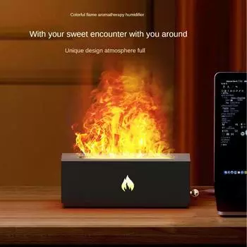 320 мл цветной пламенный диффузор USB увлажнитель воздуха ароматерапия необходимое для спальни йога домашний масляный диффузор ароматизатор