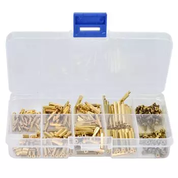 320 шт. Шестигранная стойка из латуни M2 Тип проставочная гайка Винт Ассортимент Набор Мужской Женский