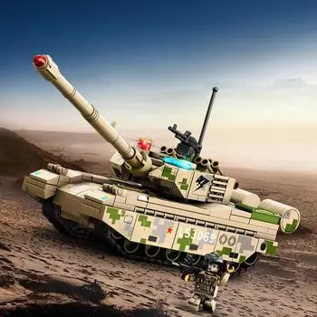 320 шт., военная серия, основной боевой танк, танк, мальчик, строительные блоки, игрушка в подарок, без коробки