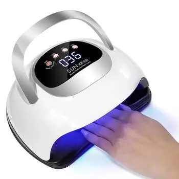 320 Вт 72 светодиода мощная сушилка для ногтей гель-лак профессиональная сушилка для ногтей с таймером автоматический датчик инструмент для дизайна ногтей EU белый