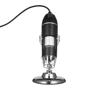 321P 1000X для IOS и Android 2 в 1 HD цифровой микроскоп ручной портативный микроскоп новый 2 With Metal Stand чёрный