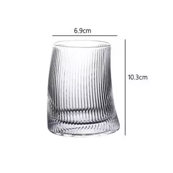 325 мл/500 мл Бокал для коктейлей с вертикальными полосками Бар Креативный Прозрачный Бокалы для виски, бренди, пива Чашки для сока и холодных напитков Посуда для напитков 1pcs