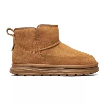 3273 autumn and winter snow boots men and women couples genuine leather cotton shoes winter retro velvet Martin boots 38-Male code