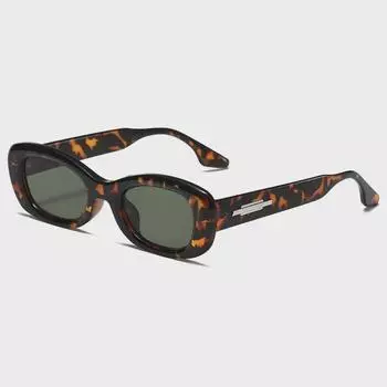 3298 Y2K ретро стиль солнцезащитные очки квадратной оправы, защита UV400, модная GM мода