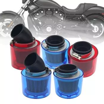 32/35/38/42 мм изогнутый локоть / прямой очиститель воздушного фильтра мотоцикла подходит для квадроциклов 50cc-250cc защита от брызг