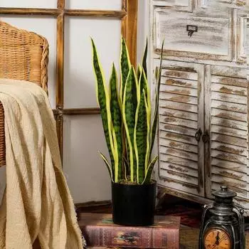 32/37 см комнатный тигровый мех тропическое искусственное растение искусственные суккулентные растения искусственная сансевиерия S