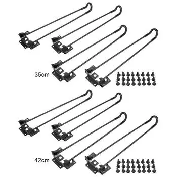 32/42 см 4 складные ножки, прочные ножки для стола, комплект с винтами, простая установка, металлические ножки для столов для кемпинга, проекты «сделай сам» для дома 35cm