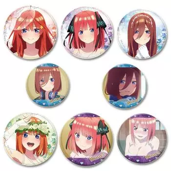 32/44/58 мм аниме-брошь-булавка «The Quintessential Quintuplets» с изображением мультяшной фигурки Накано Ёцуба/Нино, значок-кнопка, сувенир для косплея, подарочный значок для фанатов 32mm