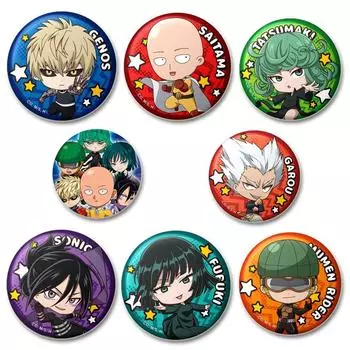 32/44/58 мм Аниме One Punch Man значки на лацкан мультфильм косплей Сайтама Генос Дженос Соник Тацумаки Фубуки Гару значки броши аксессуары подарки 32mm