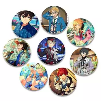 32/44/58 мм ансамбль звезд ручной работы булавка круглая мультяшная смешная застежка броши для рюкзака аксессуары аниме коллекция значок шляпа украшение 32mm