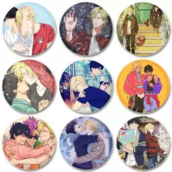 32/44/58 мм банановая рыба булавка ручная работа брошь для одежды мультфильм косплей значок украшение на рюкзак ювелирные изделия подарок 32mm